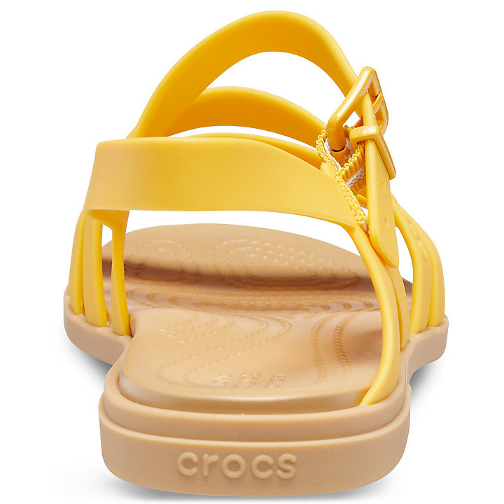 Sandales Crocs Tulum Sandal Jaune Marron Femme | RPG-2782036