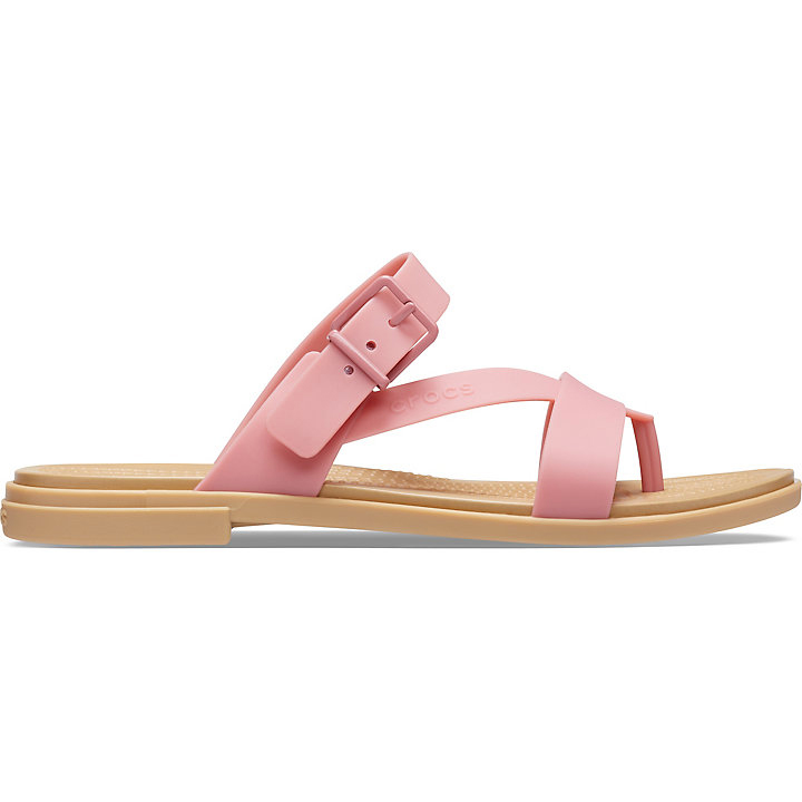 Tong Crocs Tulum Embout Post Sandal - Flip Corail Marron Femme | LYI-2259457