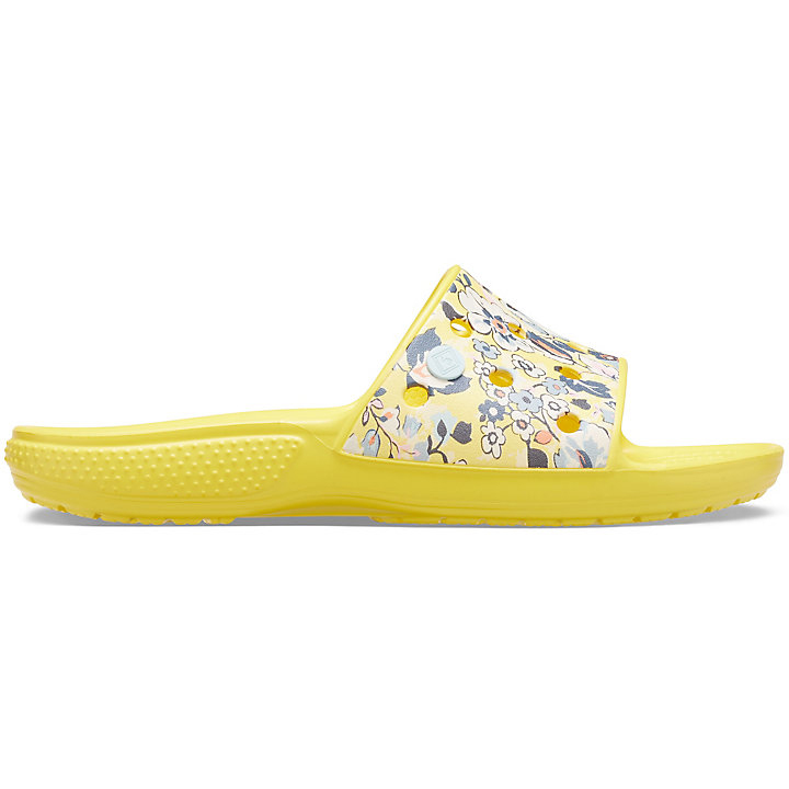 Claquette Crocs Vera Bradley Classiche Claquette Jaune Fleur Femme | FQX-5505282