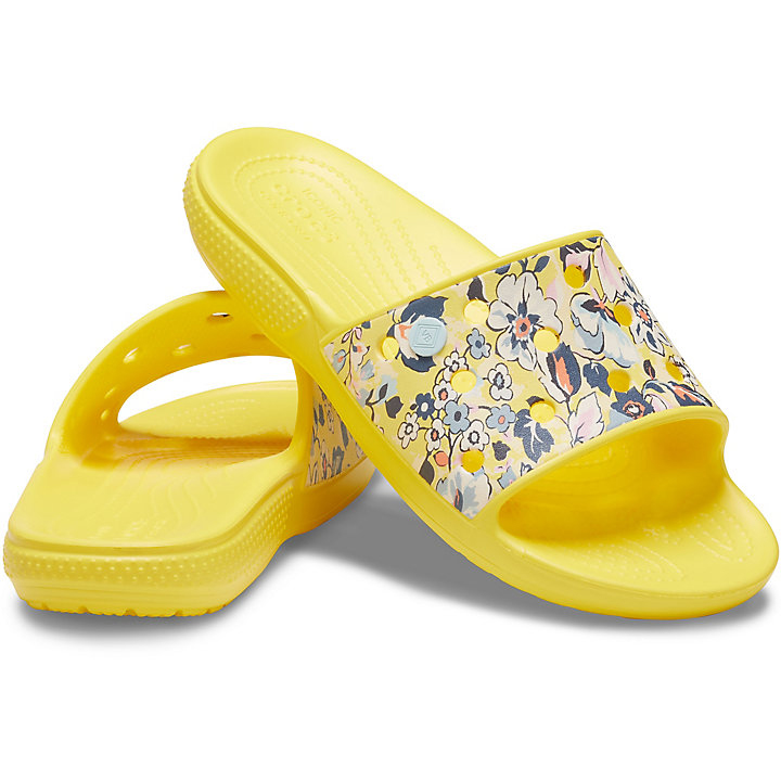 Claquette Crocs Vera Bradley Classiche Claquette Jaune Fleur Femme | FQX-5505282