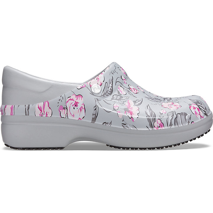 Sabots Crocs Vera Bradley Neria Clog Grise Clair Fleur Femme | PWX-8340557