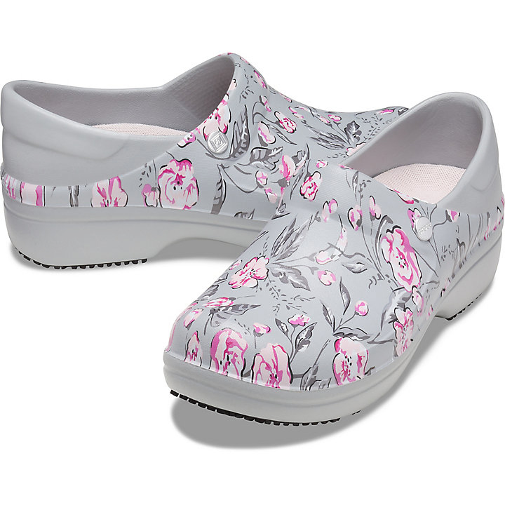 Sabots Crocs Vera Bradley Neria Clog Grise Clair Fleur Femme | PWX-8340557