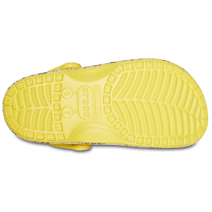 Sabots Crocs Vera Bradley Classiche Clog Jaune Fleur Femme | JLO-1080407