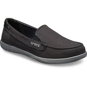 Loafers Crocs Walu Tela Loafer Noir Grise Femme | HWY-0236944