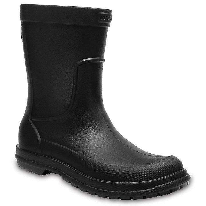 Bottes Crocs AllCast Rain Boot Noir Homme | VHO-2613564