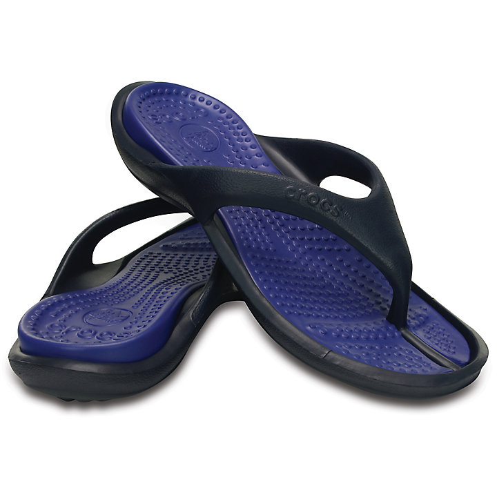 Sandales Crocs Athens Flip Bleu Marine Bleu Foncé Homme | FYB-3578700