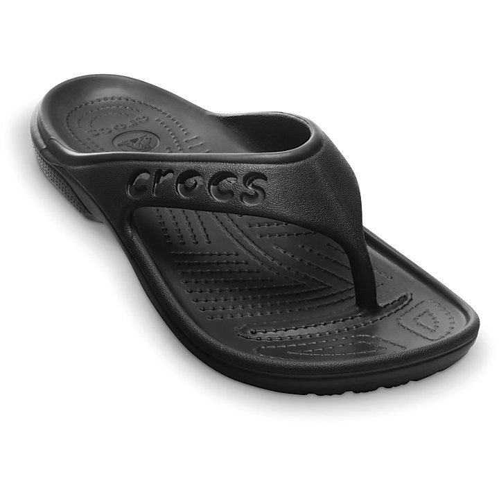 Tong Crocs Baya Flip Noir Homme | UHU-0586285