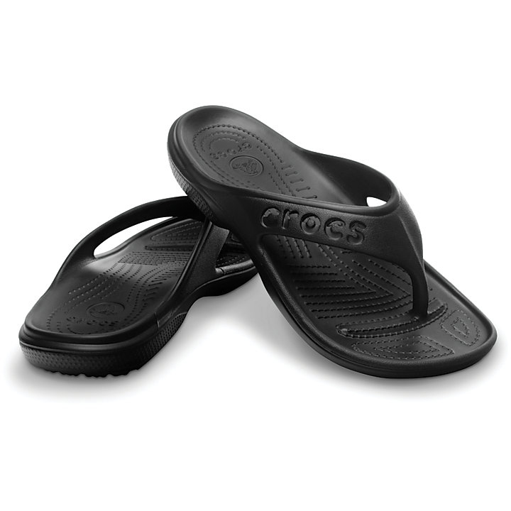 Tong Crocs Baya Flip Noir Homme | UHU-0586285