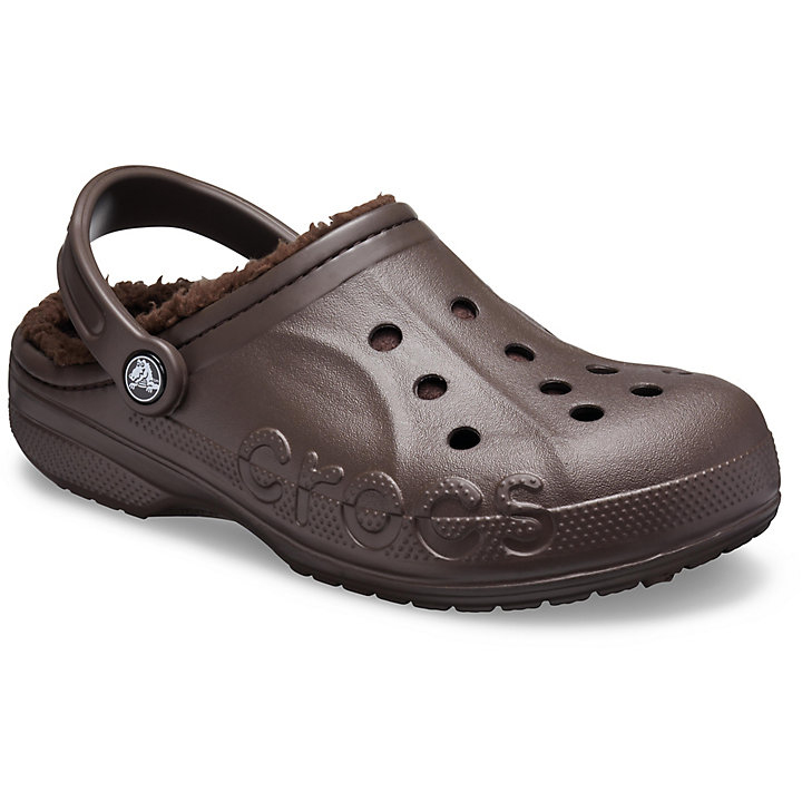 Sabots Crocs Baya Doublée Clog Chocolat Homme | FNZ-0740837