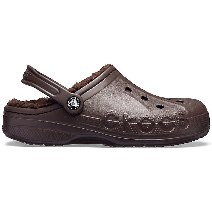 Sabots Crocs Baya Doublée Clog Chocolat Homme | FNZ-0740837