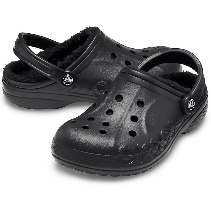 Sabots Crocs Baya Doublée Clog Noir Homme | CRC-3544408