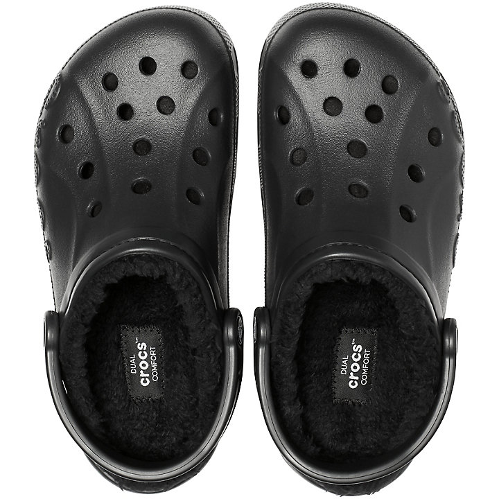 Sabots Crocs Baya Doublée Clog Noir Homme | CRC-3544408