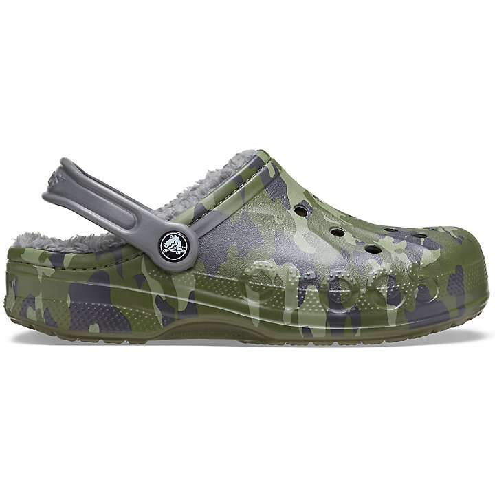 Sabots Crocs Baya Printed Doublée Clog Camouflage Grise Homme | EVN-2791751