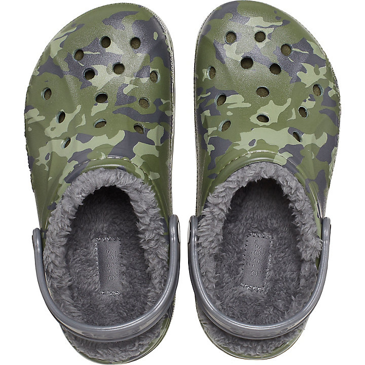 Sabots Crocs Baya Printed Doublée Clog Camouflage Grise Homme | EVN-2791751