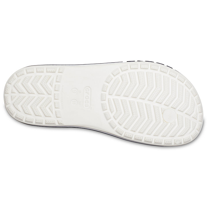 Tong Crocs Bayaband Flip Blanche Bleu Marine Homme | UDW-8624642