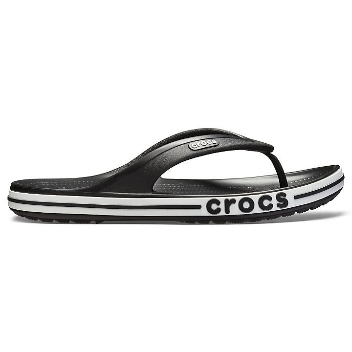 Sandales Crocs Bayaband Flip Noir Blanche Homme | VSL-1295816