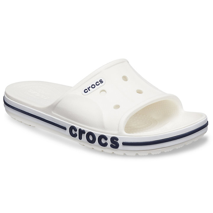 Sandales Crocs Bayaband Claquette Blanche Bleu Marine Homme | EOO-0263242