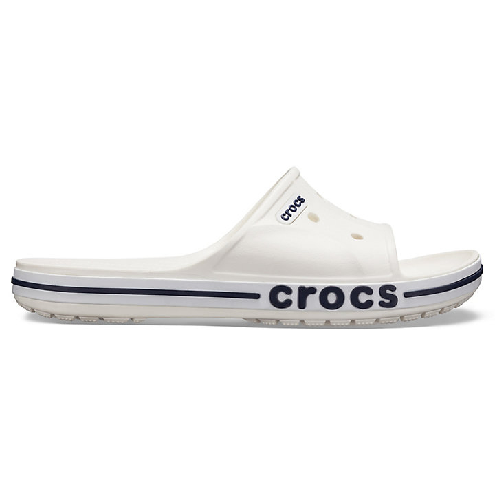 Sandales Crocs Bayaband Claquette Blanche Bleu Marine Homme | EOO-0263242