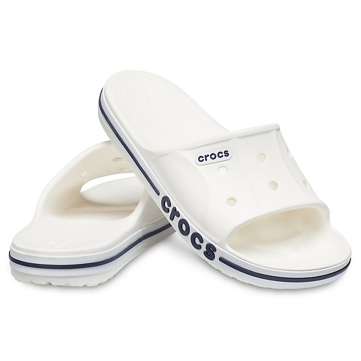 Sandales Crocs Bayaband Claquette Blanche Bleu Marine Homme | EOO-0263242