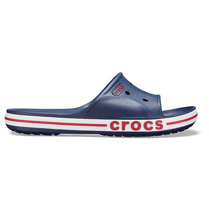 Sandales Crocs Bayaband Claquette Bleu Marine Rouge Homme | OIY-0915593