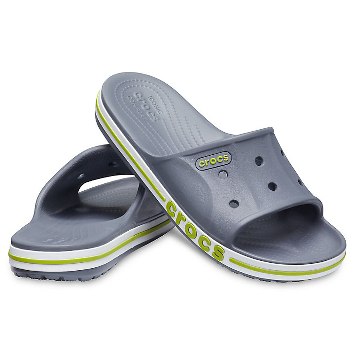 Sandales Crocs Bayaband Claquette Grise Vert Homme | TOU-9816049