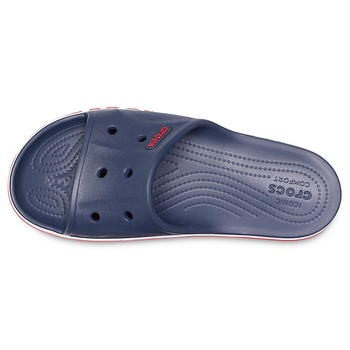 Sandales Crocs Bayaband Claquette Bleu Marine Rouge Homme | OIY-0915593