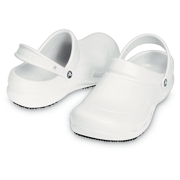 Big And Tall Crocs Bistro Clog Blanche Homme | FHP-1905917