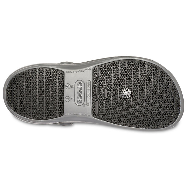 Big And Tall Crocs Bistro Clog Grise Homme | CRU-3678864