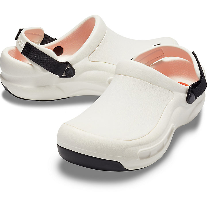 Sabots Crocs Bistro Pro LiteRide Clog Blanche Homme | HLT-3374185