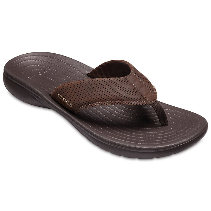 Tong Crocs Bogota Flip Chocolat Homme | IWH-7743743