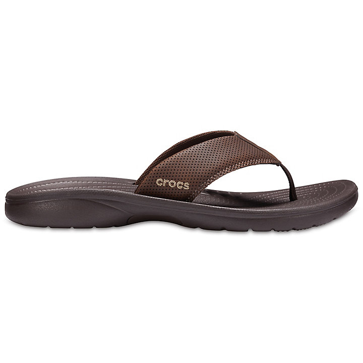 Tong Crocs Bogota Flip Chocolat Homme | IWH-7743743