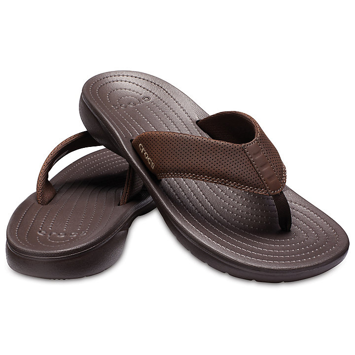 Tong Crocs Bogota Flip Chocolat Homme | IWH-7743743