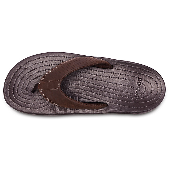 Tong Crocs Bogota Flip Chocolat Homme | IWH-7743743