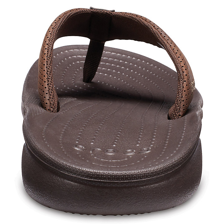 Sandales Crocs Bogota Flip Chocolat Homme | XOK-6097884