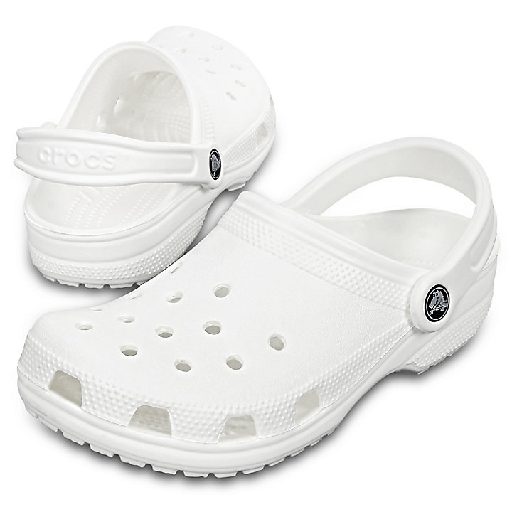 Big And Tall Crocs Classiche Clog Blanche Homme | OKV-9515670