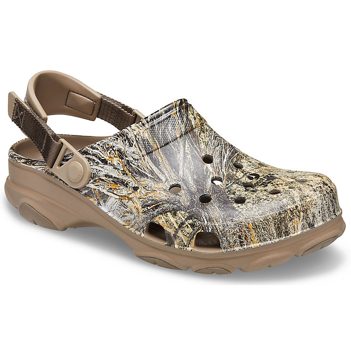 Sabots Crocs Classiche All-Terrain Mossy Oak Brush Clog Kaki Homme | YJW-8120863