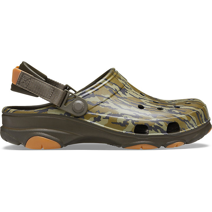 Sabots Crocs Classiche All-Terrain Mossy Oak Bottomland Clog Kaki Homme | AYU-5215616