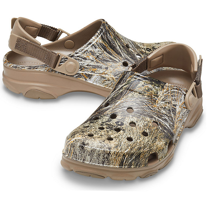 Sabots Crocs Classiche All-Terrain Mossy Oak Brush Clog Kaki Homme | YJW-8120863