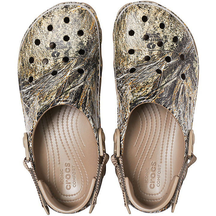 Sabots Crocs Classiche All-Terrain Mossy Oak Brush Clog Kaki Homme | YJW-8120863