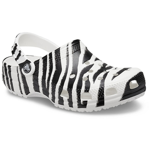 Sabots Crocs Classiche Animal Print Clog Blanche Noir Homme | YAI-7170707