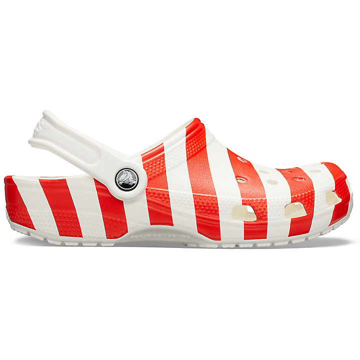 Sabots Crocs Classiche American Flag Clog Blanche Multicolore Homme | MCU-8357288