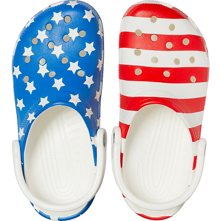 Sabots Crocs Classiche American Flag Clog Blanche Multicolore Homme | MCU-8357288