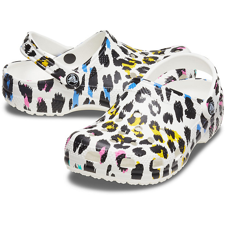 Sabots Crocs Classiche Animal Print Clog Multicolore Leopard Homme | UWM-7763302