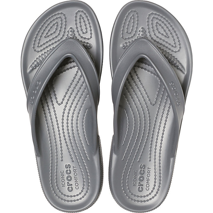 Tong Crocs Classiche II Flip Grise Homme | PCG-3498737