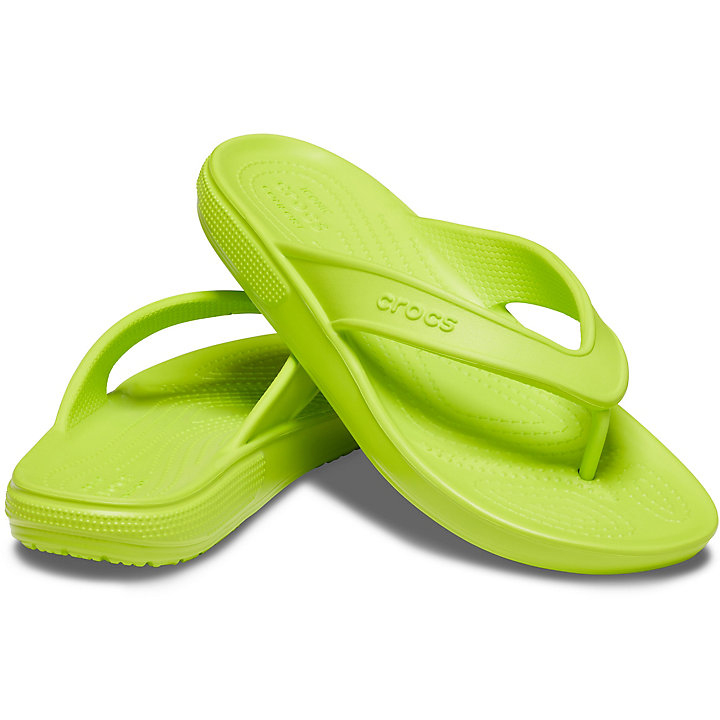 Tong Crocs Classiche II Flip Vert Clair Homme | ITO-0322970