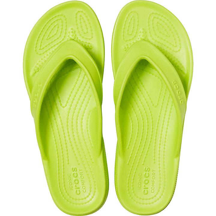 Tong Crocs Classiche II Flip Vert Clair Homme | ITO-0322970