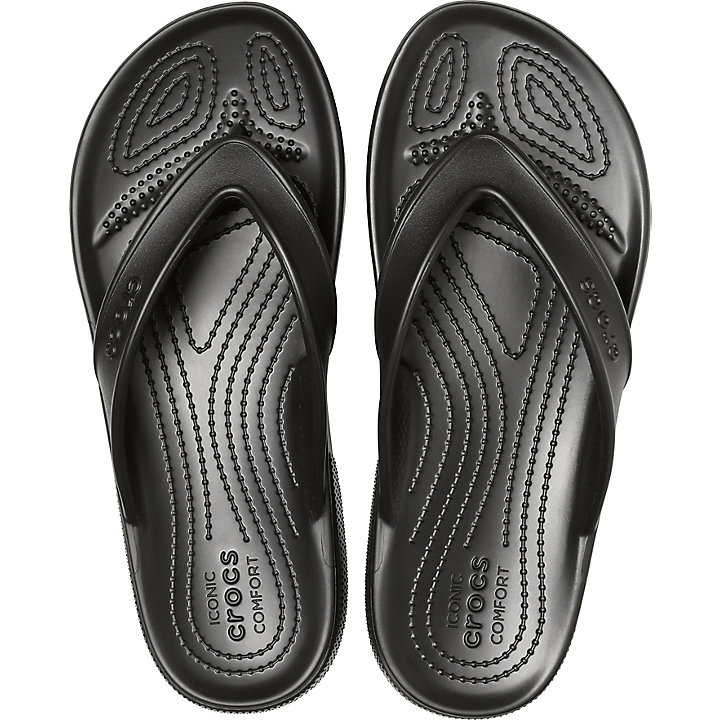 Sandales Crocs Classiche II Flip Noir Homme | ZAW-6377229