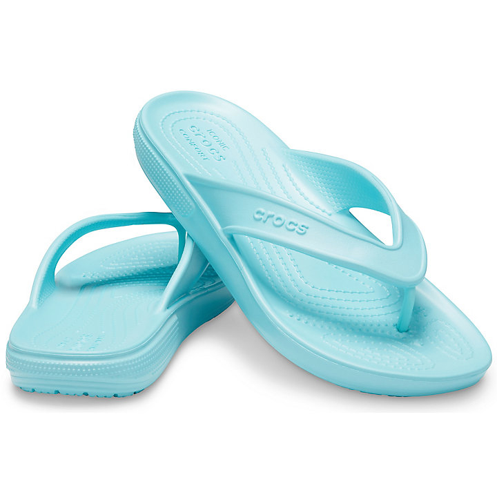 Sandales Crocs Classiche II Flip Bleu Clair Homme | THZ-0800126