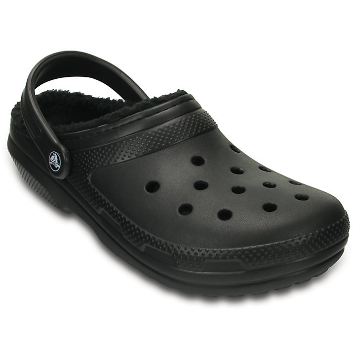 Big And Tall Crocs Classiche Doublée Clog Noir Homme | EJB-2163820