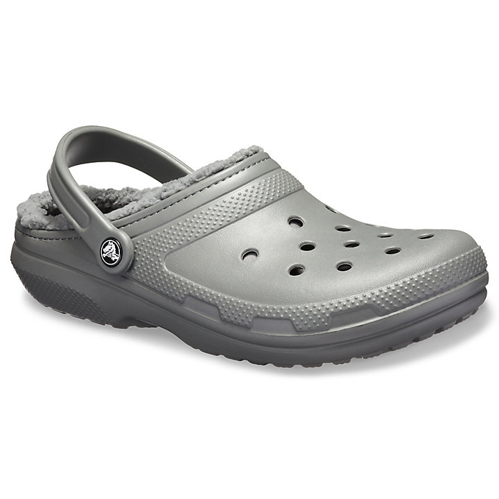 Big And Tall Crocs Classiche Doublée Clog Grise Homme | DHG-2991369